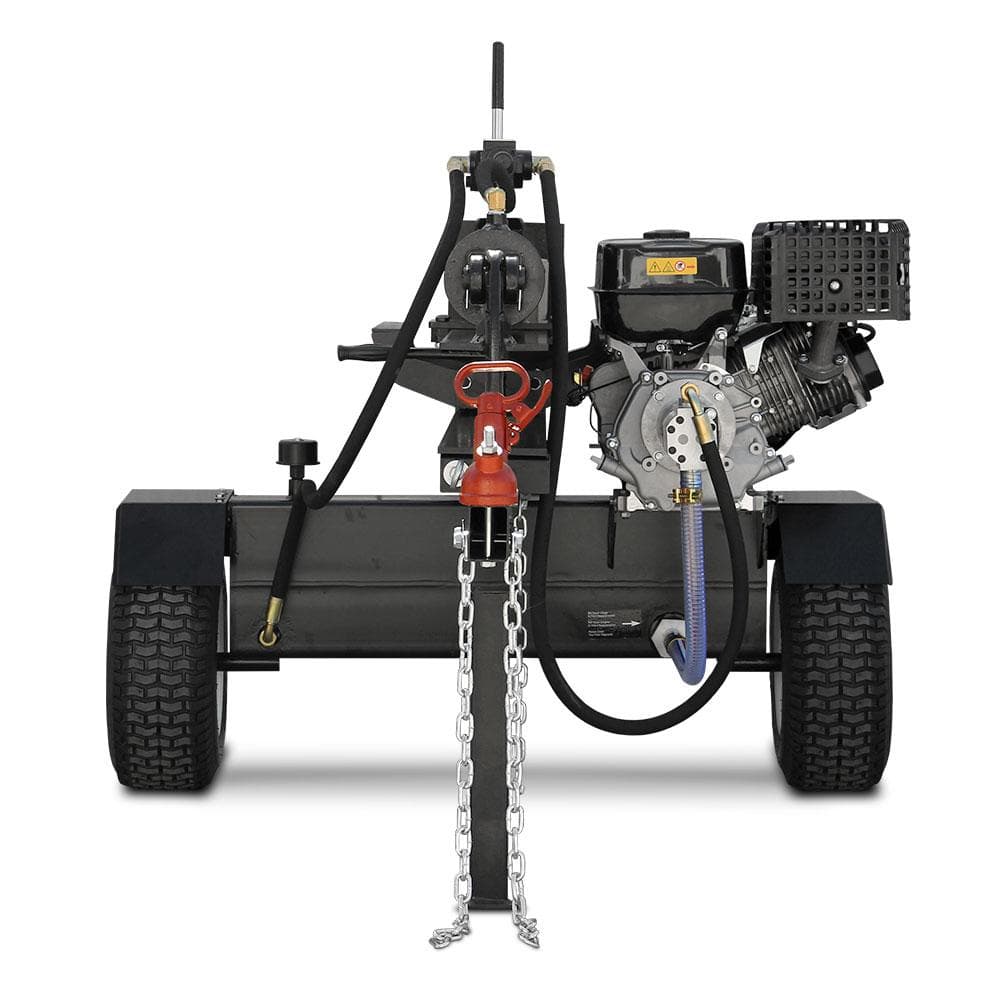 Log splitter front view